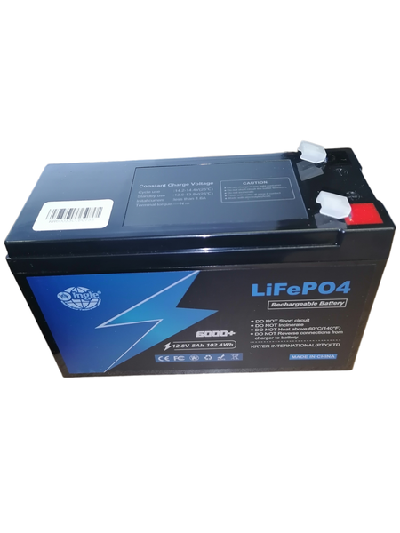 12V 8Ah Lithium Rechargeable Battery - Lightweight &amp; Long-Lasting - Ingle