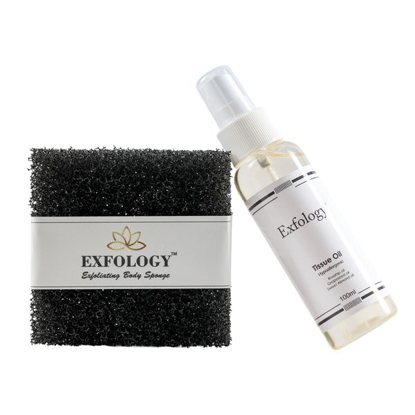 Exfology Exfoliating Body Sponge , Tissue Oil
