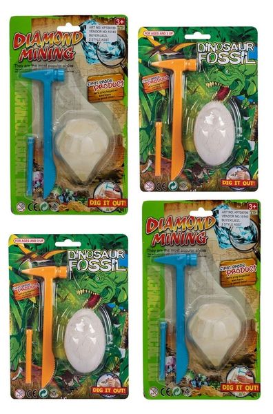 2x Dinosaur Fossil Excavation Kit &amp; 2x Diamond Mining Excavation Kit
