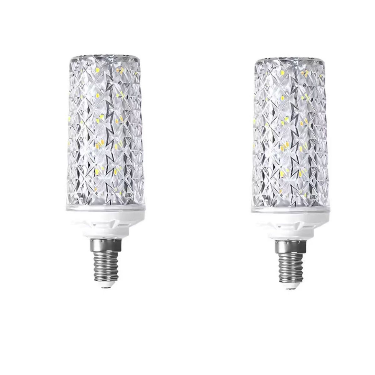 2x Modern Design Super Bright Light Bulb 3000K (E14) 8W
