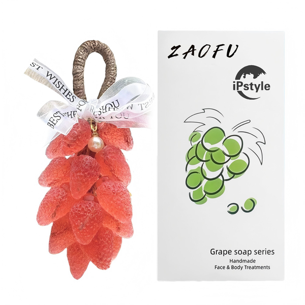 IPSTYLE Strawberry Hand Soap Handmade Soap Fruit Crystal Soap Bathroom Hang