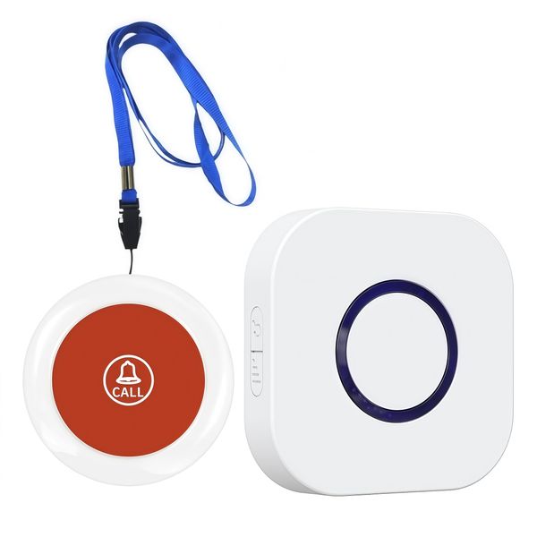 Caregiver Pager Wireless Emergency Button With Sos Alert For Seniors