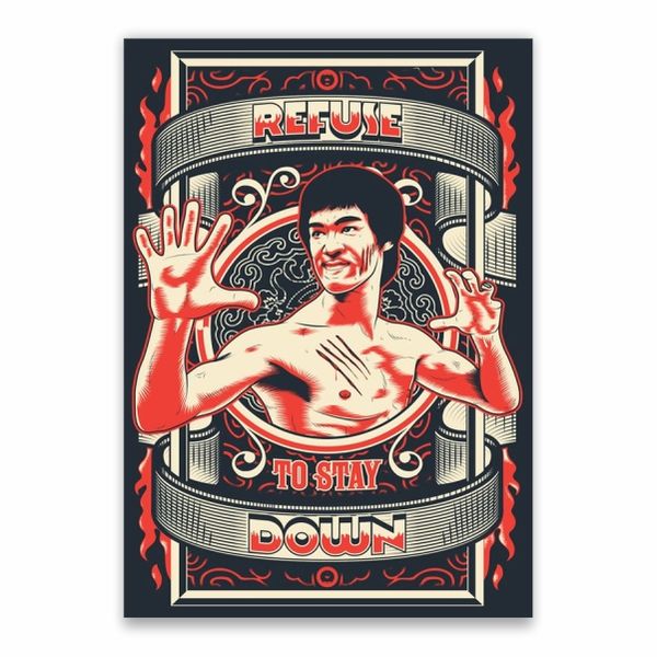 Bruce Lee Motivation Poster - A1