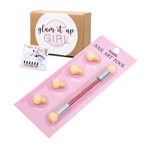 Glam It Up Girl/Ombre Sponge/Stamper with 4 Sponges