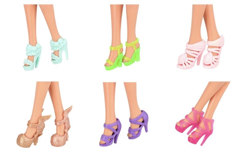 Baa'Bi Doll Shoes - 6 Pairs