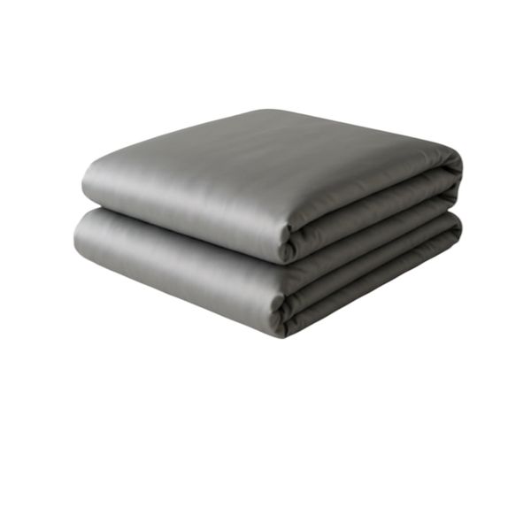 Grey 500tc Sateen Cotton Duvet Cover Set Inc 2 Oxford Std Pillow Cases