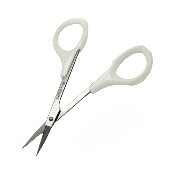 Mini Eyebrow Trimming Scissors with Cover - Straight
