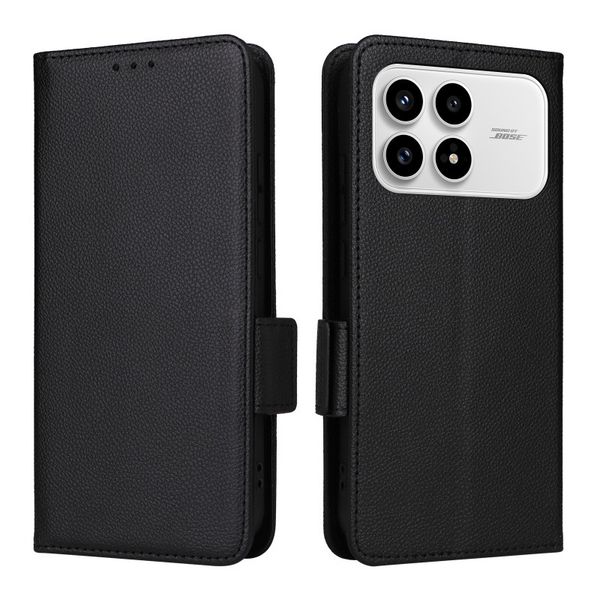 Lychee Patterned Leather Cover Compatible With Xiaomi Poco M7 Pro 5G