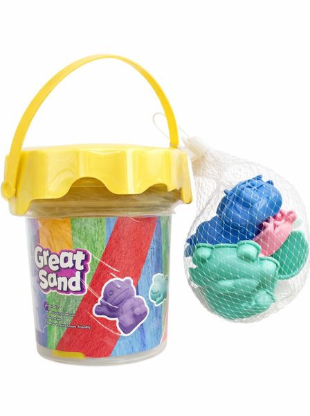 Great Sand Magic Sand Set Kids' Sensory Play (500g) 6Pieces Animal Molds