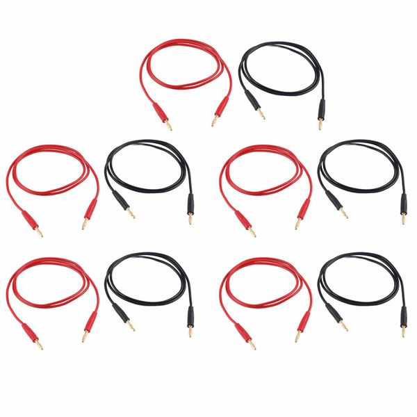 4mm Banana Plug Test Lead Male to Male Red Black