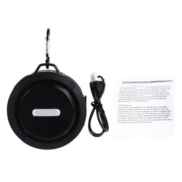 Wireless Bluetooth Speaker Mini Speaker IPX7 Waterproof Small Speaker Black