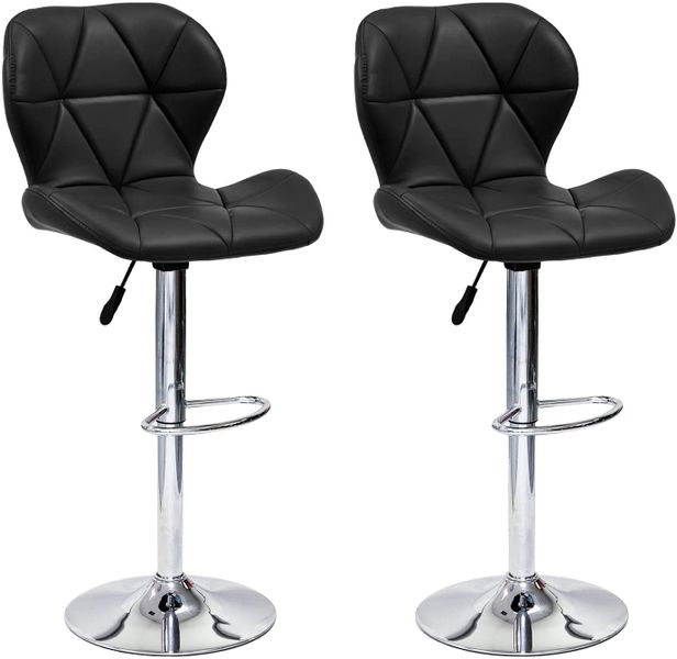 Bar / Kitchen Counter Stools - Set of 2 - Black Colour