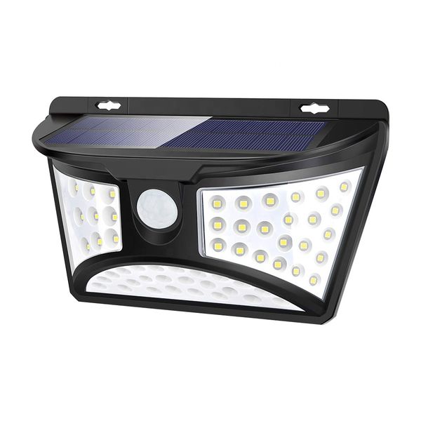 68 LED Solar Outdoor Wall Lamp 270 degree wide angle - MRUL