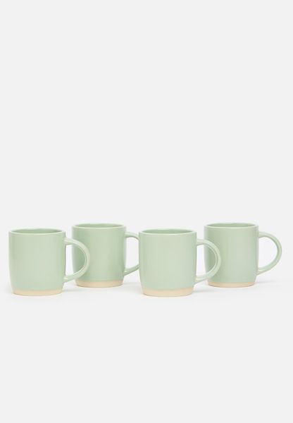 Ashen Mug Set Of 4 - Sage