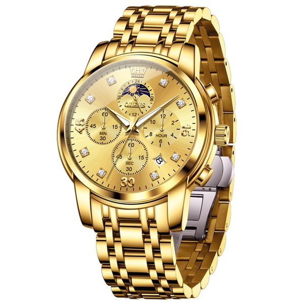 Waterproof Multifunctional Luminous Men's Business Watch