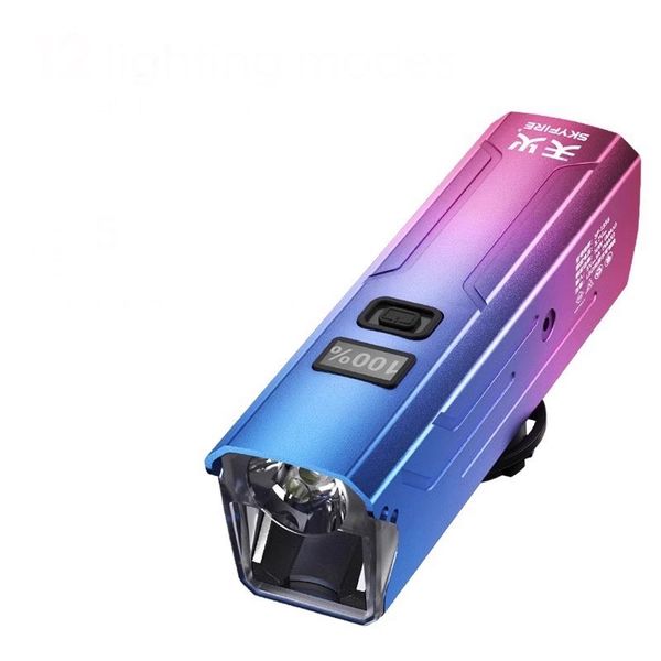 SkyFire DualBeam Bicycle Light - Twin LEDs with Low, Medium &amp; High Beams