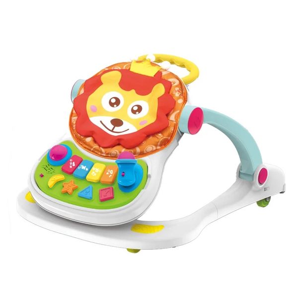 4-in-1 Multifunctional Baby Entertainment Music Game Walker Dining Chair