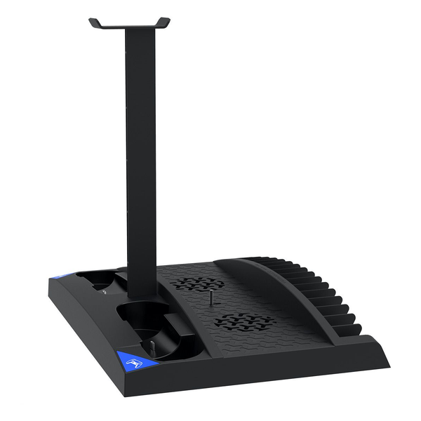 PS5 6 in 1 Vertical Stand with Cooling Fans &amp; Dual Port Charging Dock GG
