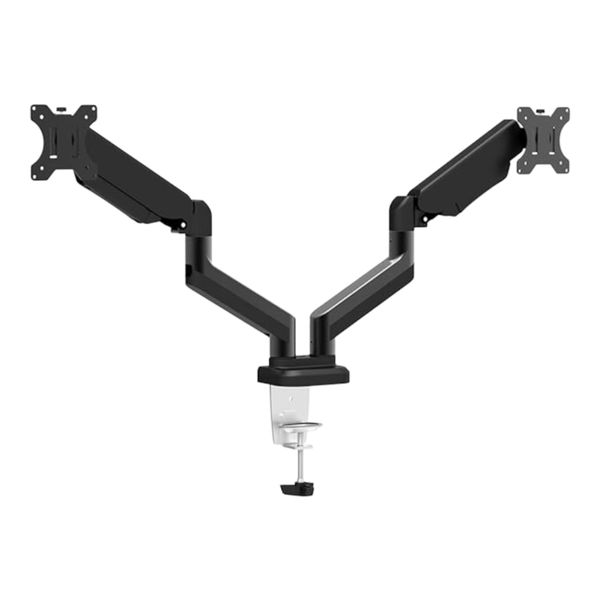 Height Adjustable Dual Monitor Arm - Sturdy &amp; Flexible Mount