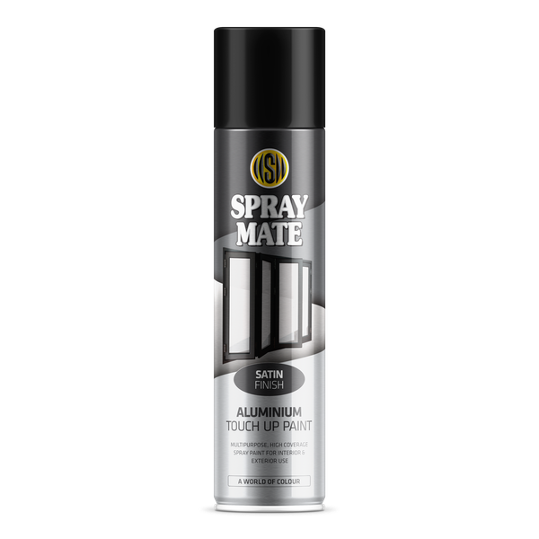 Spray-Aluminium Touch up Black Satin 250ml
