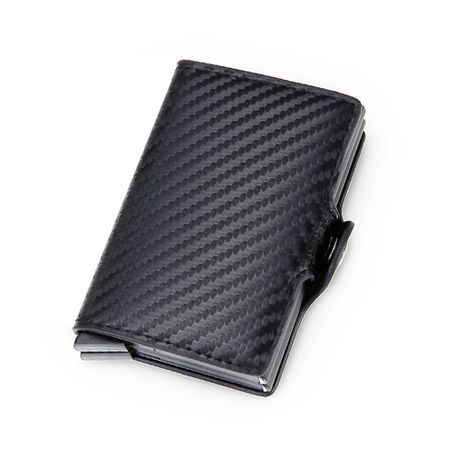 Credit Card Holder with RFID Blocking,Pop Up Leather Money Clip Wallet Image
