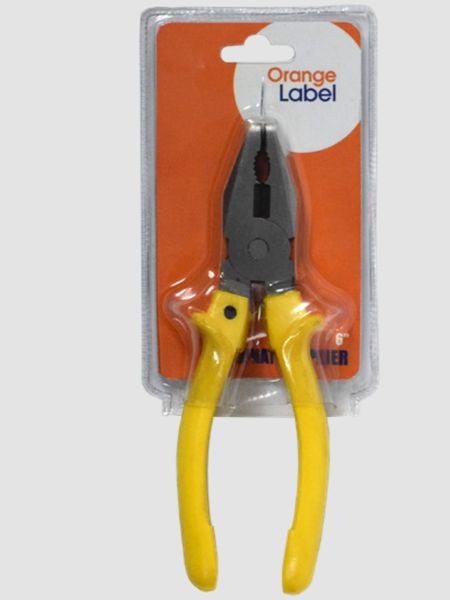 Orange - Combination plier.