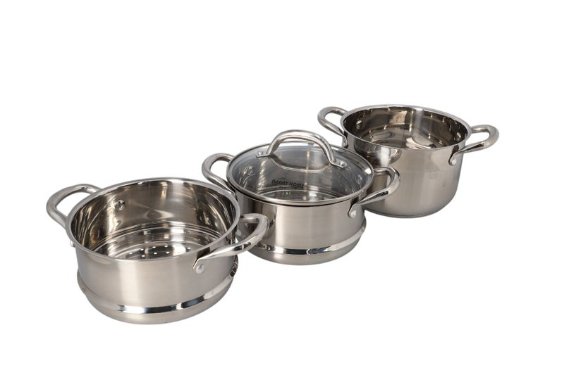 Danny home Compact 3-Tier Steamer Basket, 18cm