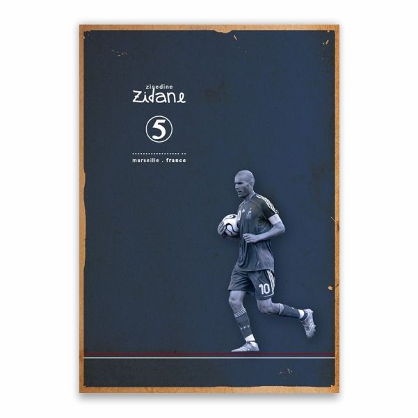 Poster Zinedine Zidane et l'Italie championne du Monde 2006 - Collection