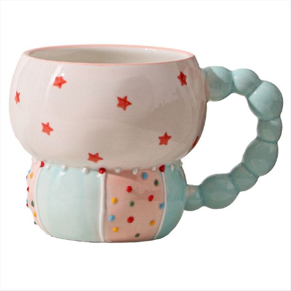 Ceramic Cup Color Coffee Cup Household Cup Breakfast Cup Water Cup B