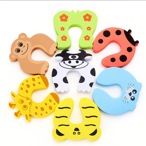 5 Piece Colourful Animal Baby Safety Door Stoppers