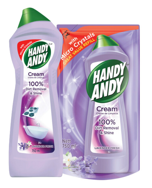 Handy Andy 750ml &amp; Handy And Refill 750ml - 2 Pack