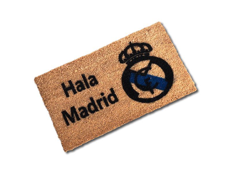 Real Madrid Natural Coir Custom Branded Welcome Doormat