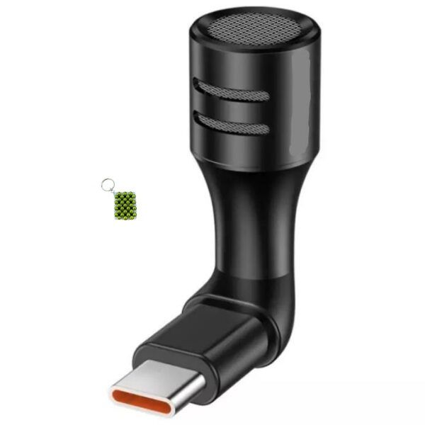 MD-3 Mini Smartphone Video Microphone Cardioid Condenser Mic + Key Chain