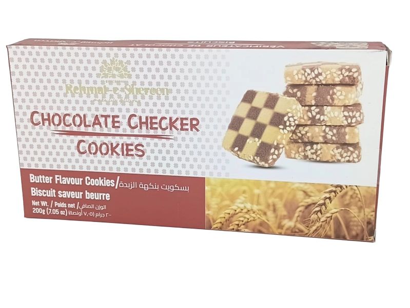 Chocolate Checker Cookies (Butter Flavour) - 200g