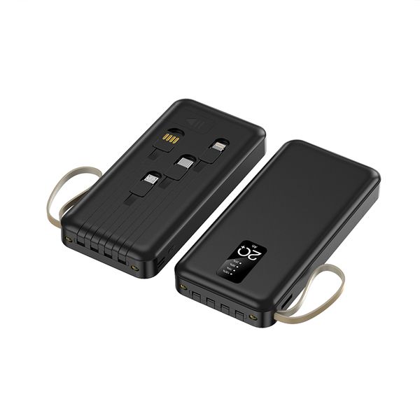 20000mah with 4 Data Cable X24C Powerbank