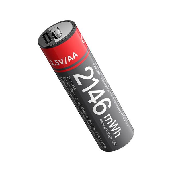 YP88 1.5V (AA) Rechargeable Lithium ion Batteries with USB-C Charging 4Pack
