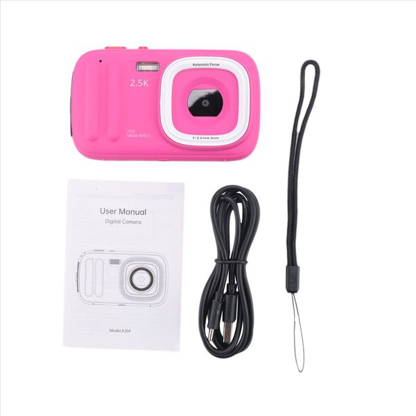 72Mp Digital Camera 2 5K Compact Point And Shooting Camera Black