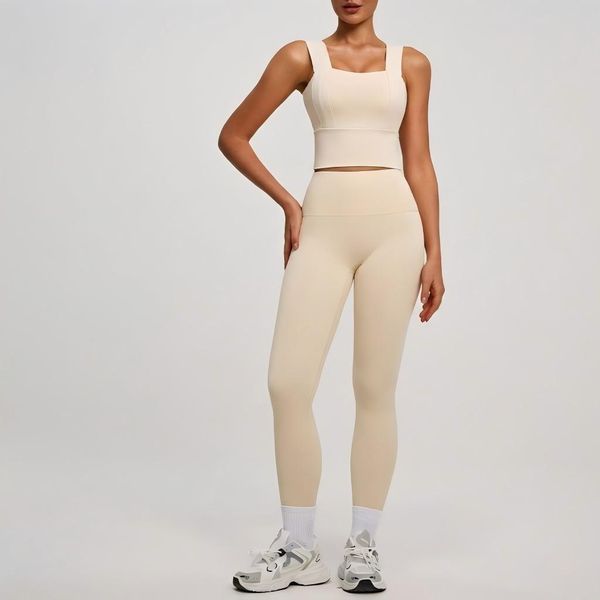 2-Piece Women's High-Waist Seamless Yoga Set