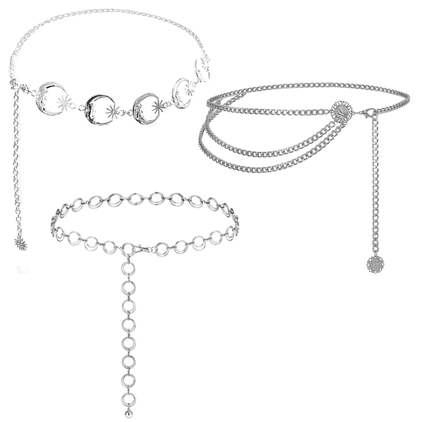 Adjustable Waist Chain Belt Body Chunky Chain Belt Dress Belt