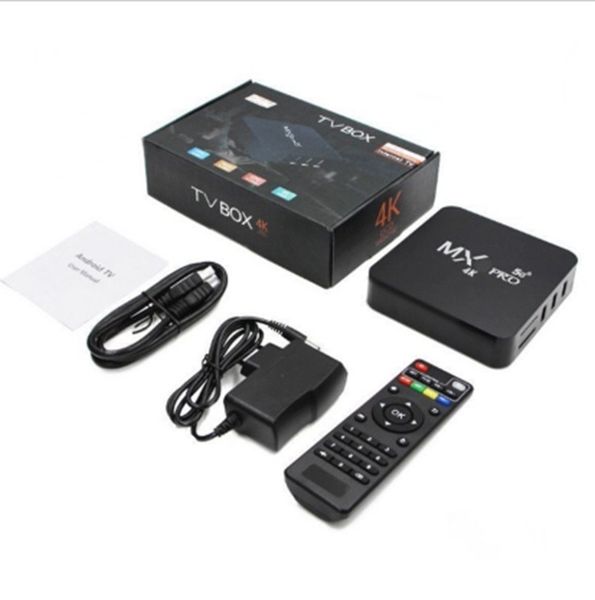 MXQ Pro 4K 5G Android Smart Tv Box -4Gb RAM And 64GB ROM