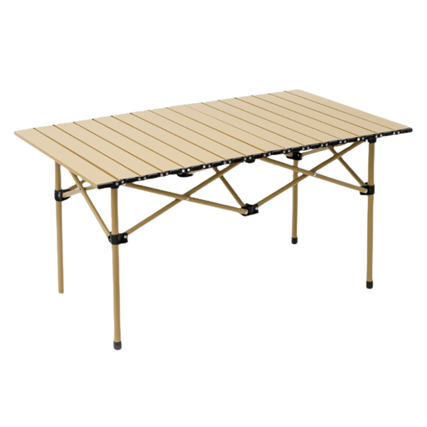 Portable Outdoor Aluminum Camping Folding Table - 6-8 People Sitter