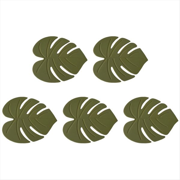 Silicone Coaster Cup Pad Leaf-Shaped Insulation Pad Table Mat Cup Mat for D