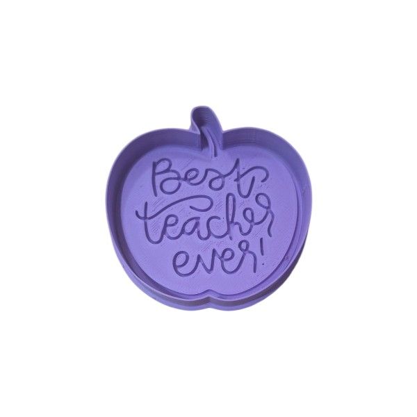 Hubbe Cookie Cutter - Best Teacher Ever Apple