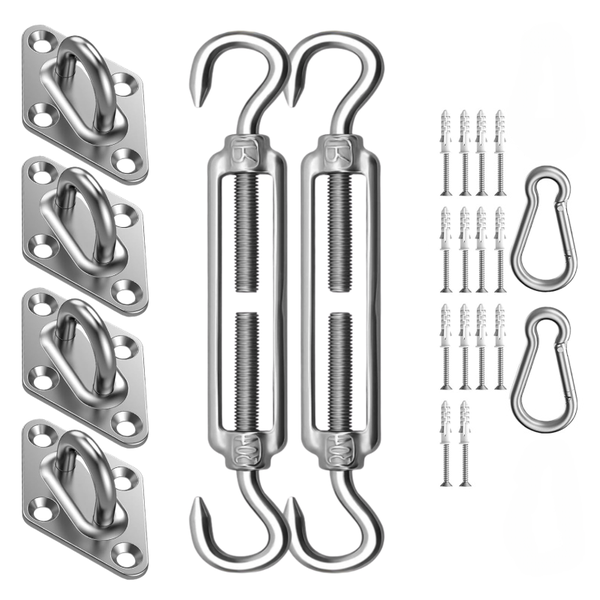 Durable Stainless Steel Mounting Kit for Sun Shade Sail Installation