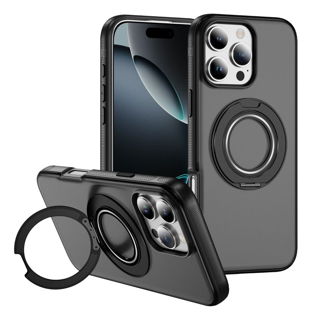 360 Rotation Magnetic Phone Case Compatible With iPhone 16 Pro Max