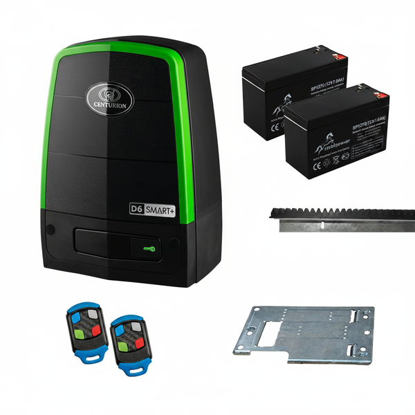Centurion Sliding Gate Motor Kit with 2 Remotes and Batteries