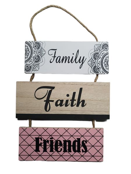 Family Faith Friends - Home Decor Wall Art