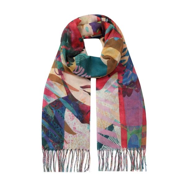 SoGood-Candy - Art Print Scarf - Tropical Frida Khalo