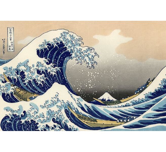 Canvas Art: The Great Wave off Kanagawa (Canvas Only)