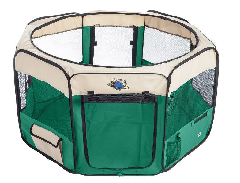 Cosmic Pets Collapsible Pet Pen - Medium (Green)